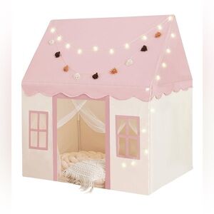 Pink and White Playhouse Tent